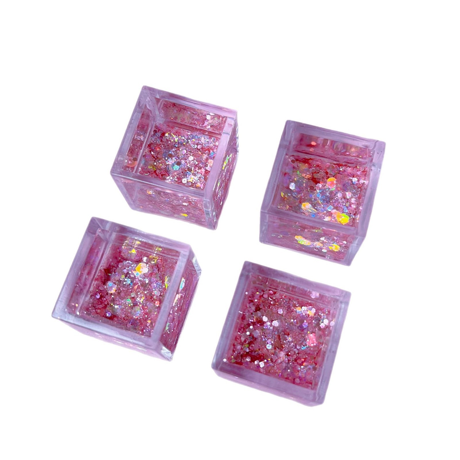 Creative Quicksand Goo Card Small Ice Cube DIY Oil Quicksand Card Brick Cream Glue Splicing Goo Plate Ornament Tiktok Trending Item