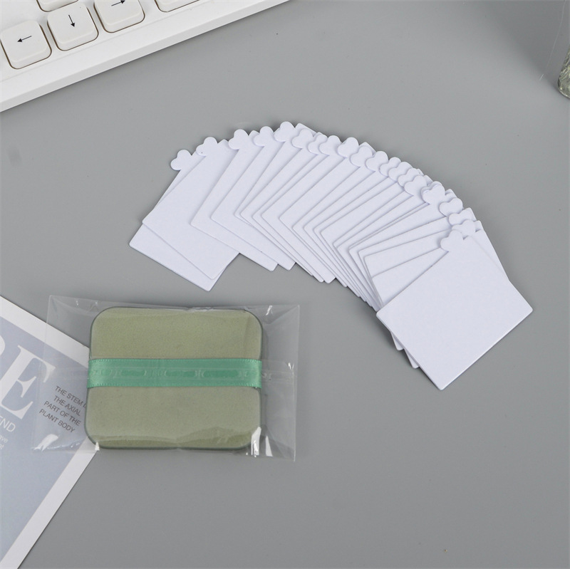 Manufacturers wholesale various specifications of powder puff adhesive stickers adhesive stickers oil-absorbing paper stickers N times sticky strong