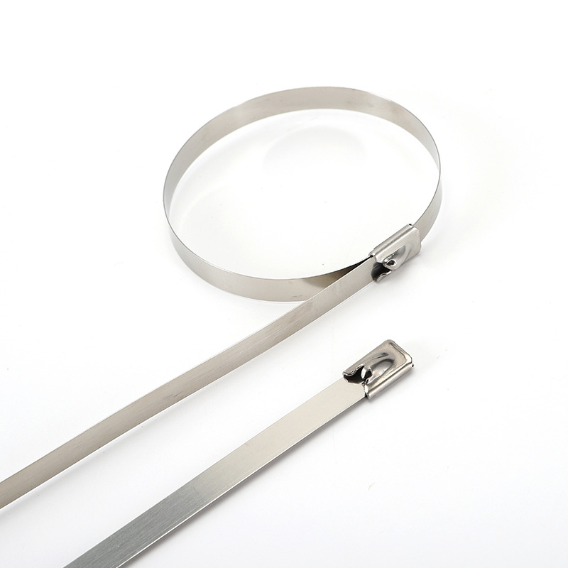 Wholesale 201 stainless steel ship tie self-locking wire bridge metal outdoor marine wire harness tie