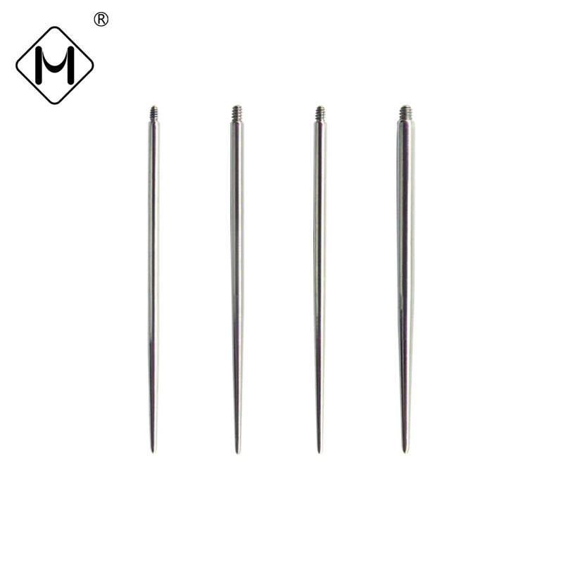 Meishier 316F Stainless Steel Piercing Guide Rod Titanium Steel Auxiliary Piercing Needle External Tooth Guide Needle Internal Thread Piercing