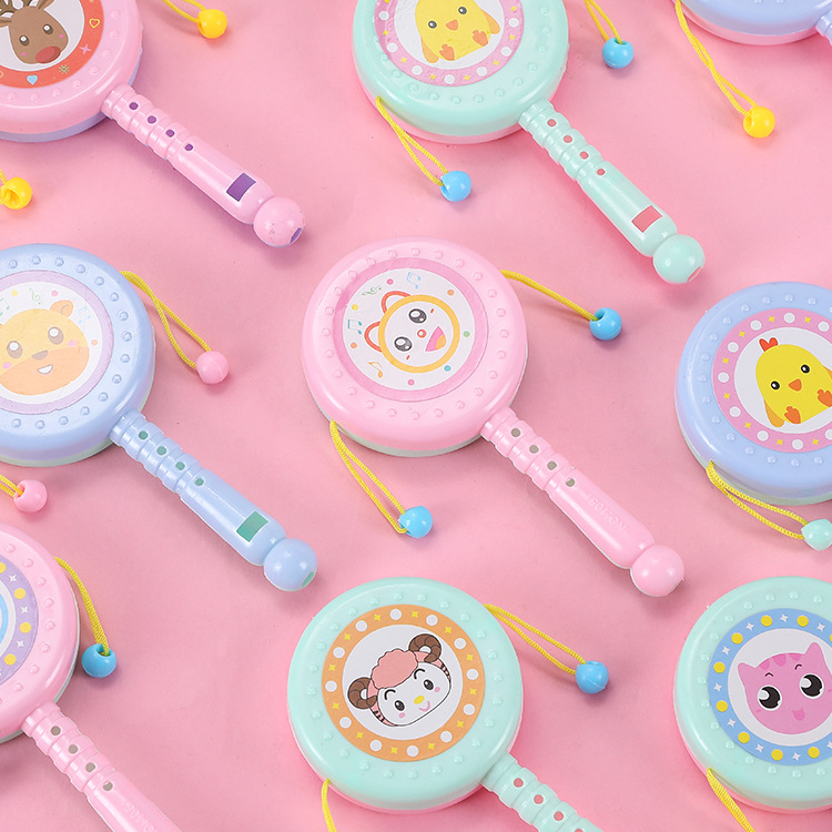 Игрушки для младенцев можно грызть погремушка новорожденный 3 месяца погремушка барабан головоломка волновой барабан 0-1 год