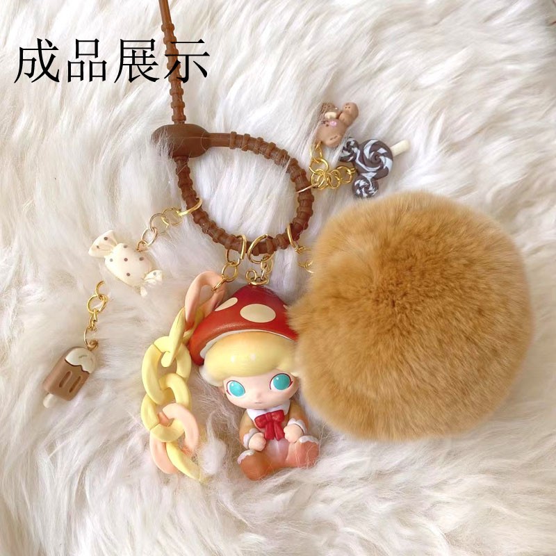 Tadpole Tie DIY Live Buckle Writer Soft Glue Tie Keychain Jewelry Bag Doll Lanyard Decoration Accessories