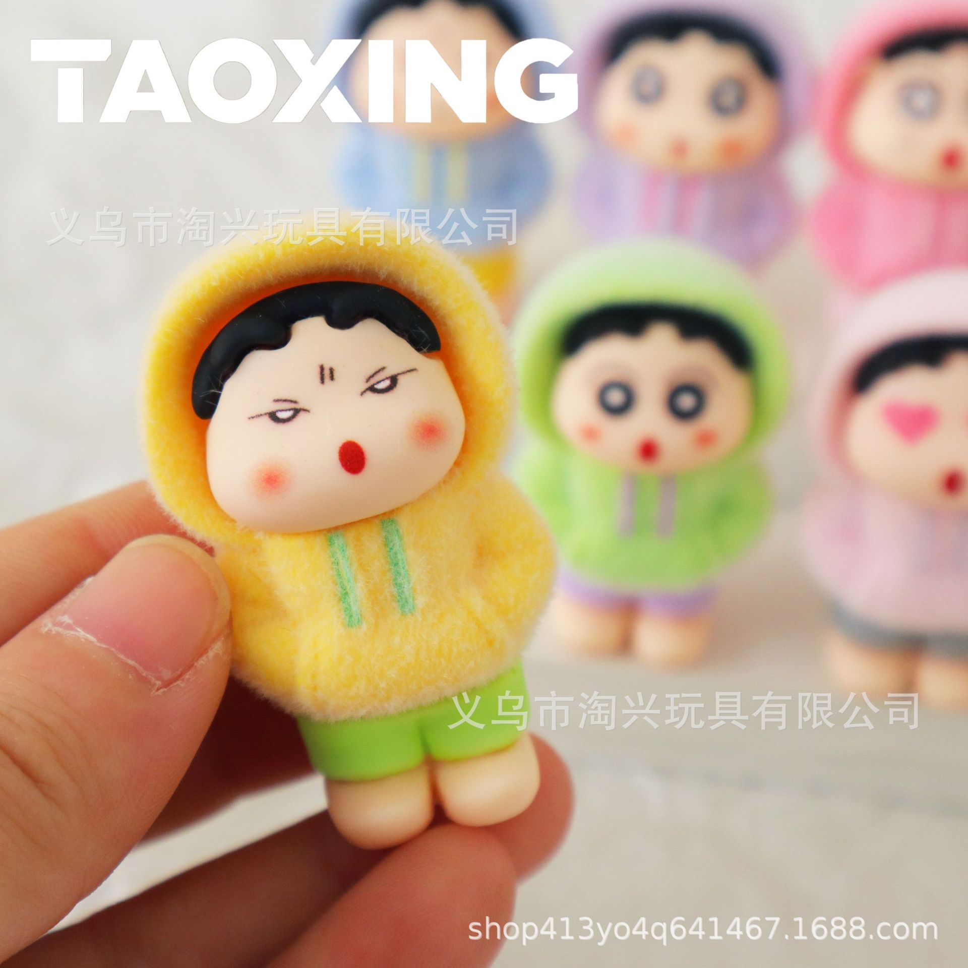 Flocked Sweatshirt Xiaoxin DIY Accessory Pendant Blind Bag Cute Figurine Desktop Car Ornament Resin Accessory