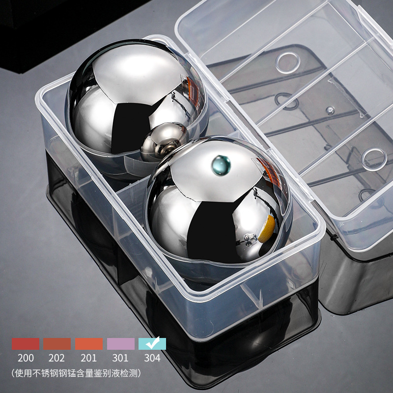 304 Stainless Steel Ice Ball Large Ice Cube Beverage Iced Whiskey Ice Wine Stone Round 38 55mm Quick-Frozen Metal