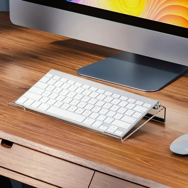 Cross-Border Popular Transparent Acrylic Computer Keyboard Display Stand Keyboard Stand Z-Shaped Keyboard Bracket 78 Keys/108 Keys