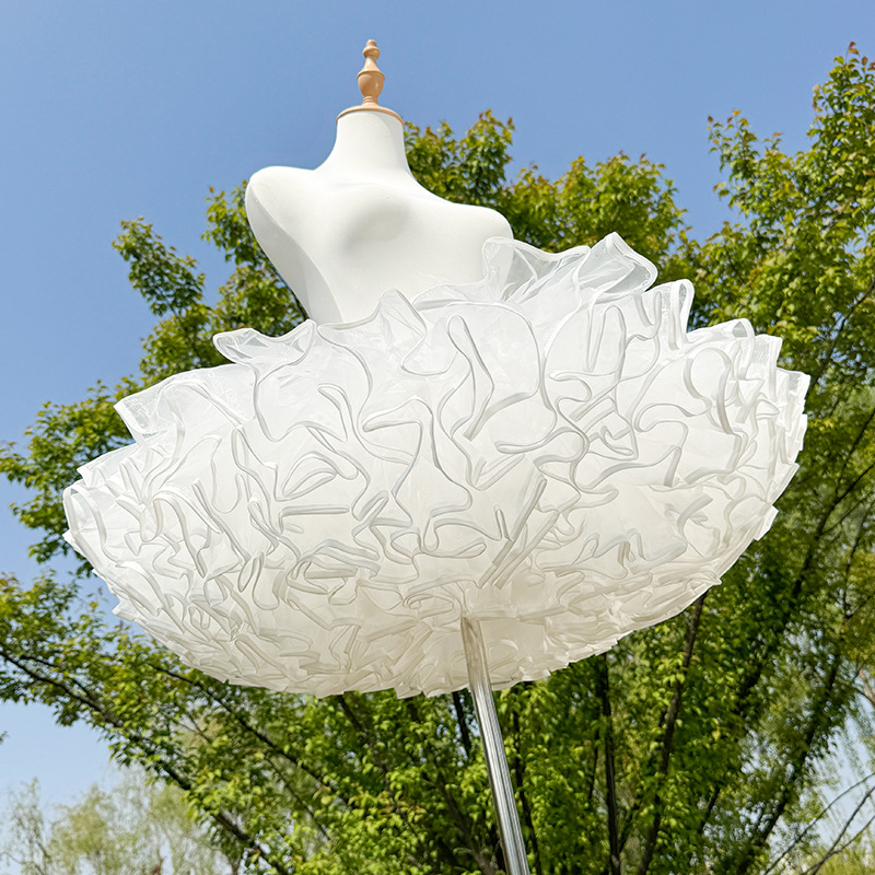 Lolita Petticoat 35cm Violent Boneless Soft Tulle Dog Short Cos Flying Puffy Skirt Duck Butt Violent Petticoat