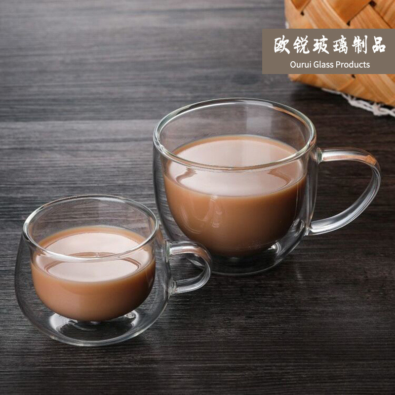 150мл 250мл двойной стенки insulated кофейная чашка яйцевидная двойная стеклянная чашка для сока пива двойная водяная чашка