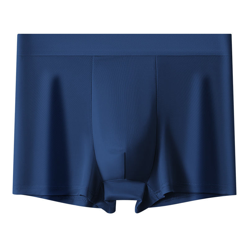 3203 # New Men's Milk Silk Underwear Summer Comfortable and Breathable Underwear Boys Large Size Skin-Friendly Boxer Briefs
