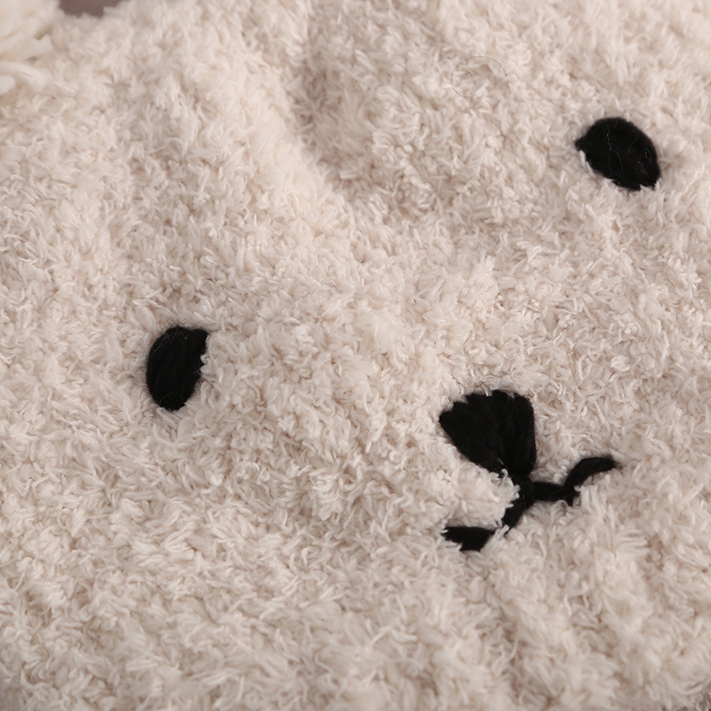 Bear Cute Moon Hat Postpartum Autumn and Winter Warm Hat All-match Thickened Windproof Pregnant Women's Hat Plush Hat