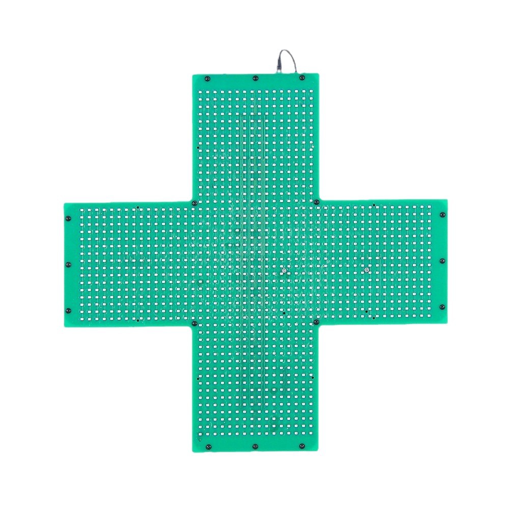 48cm Editable WIFI Cross Screen Simple Cross Indoor LED Cross Western Pharmacy Cross Screen