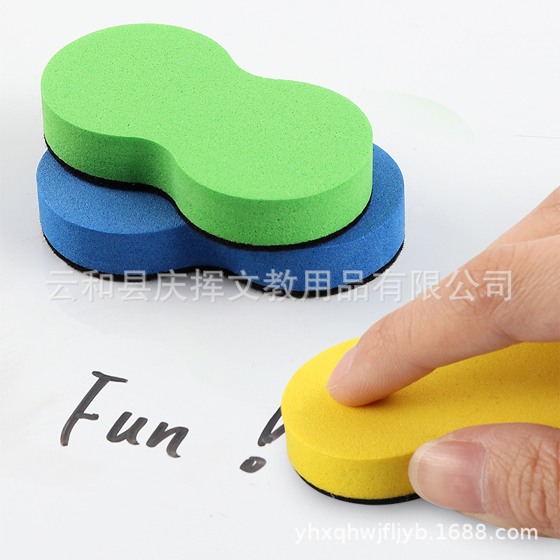 Factory direct mini whiteboard eraser EVA felt cloth new board eraser children's drawing board whiteboard blackboard eraser wholesale