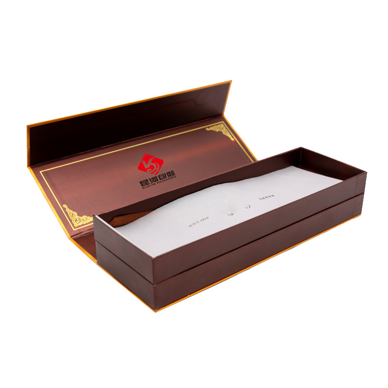 Customized High-End Cigarette Box Empty Box for Thin and Thick Cigarettes Gift Box Rectangular Display Box Gold Foil Flip-Top Cigarette Box Packaging Customization