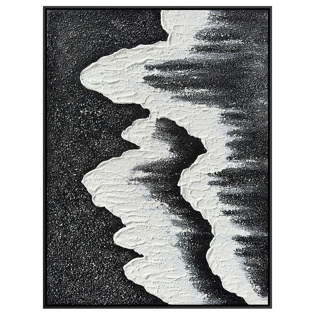 Cross-Border Hot-Selling Hand-Painted Oil Paintings, Wavy Landscape Hanging Paintings, Light Luxury Wall Hangings, Entrance Hall, Living Room and Bedroom Decorative Paintings