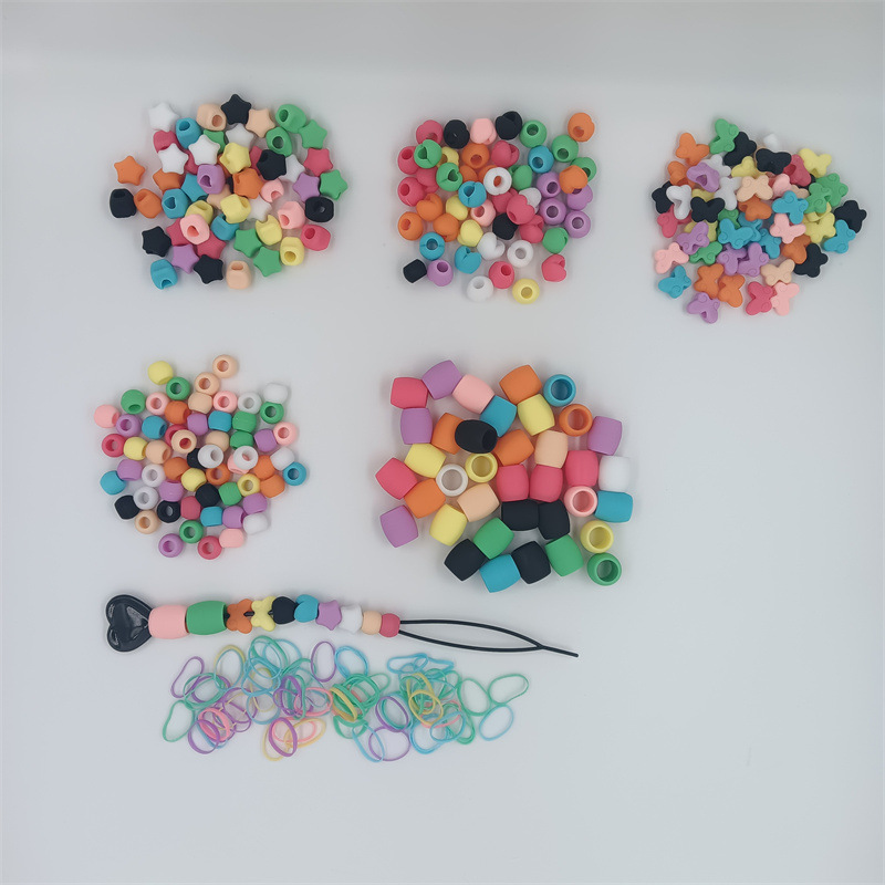 Силиконовые бусины для рукоделия, светящиеся, аксессуары для волос, детские, готовые к продаже