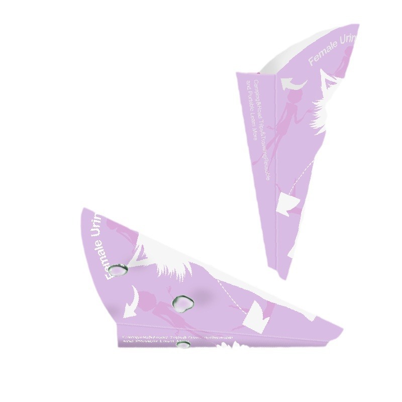 Women's standing urinal pregnant women's toilet artifact disposable standing urine squat-free post-operation paper folding urine