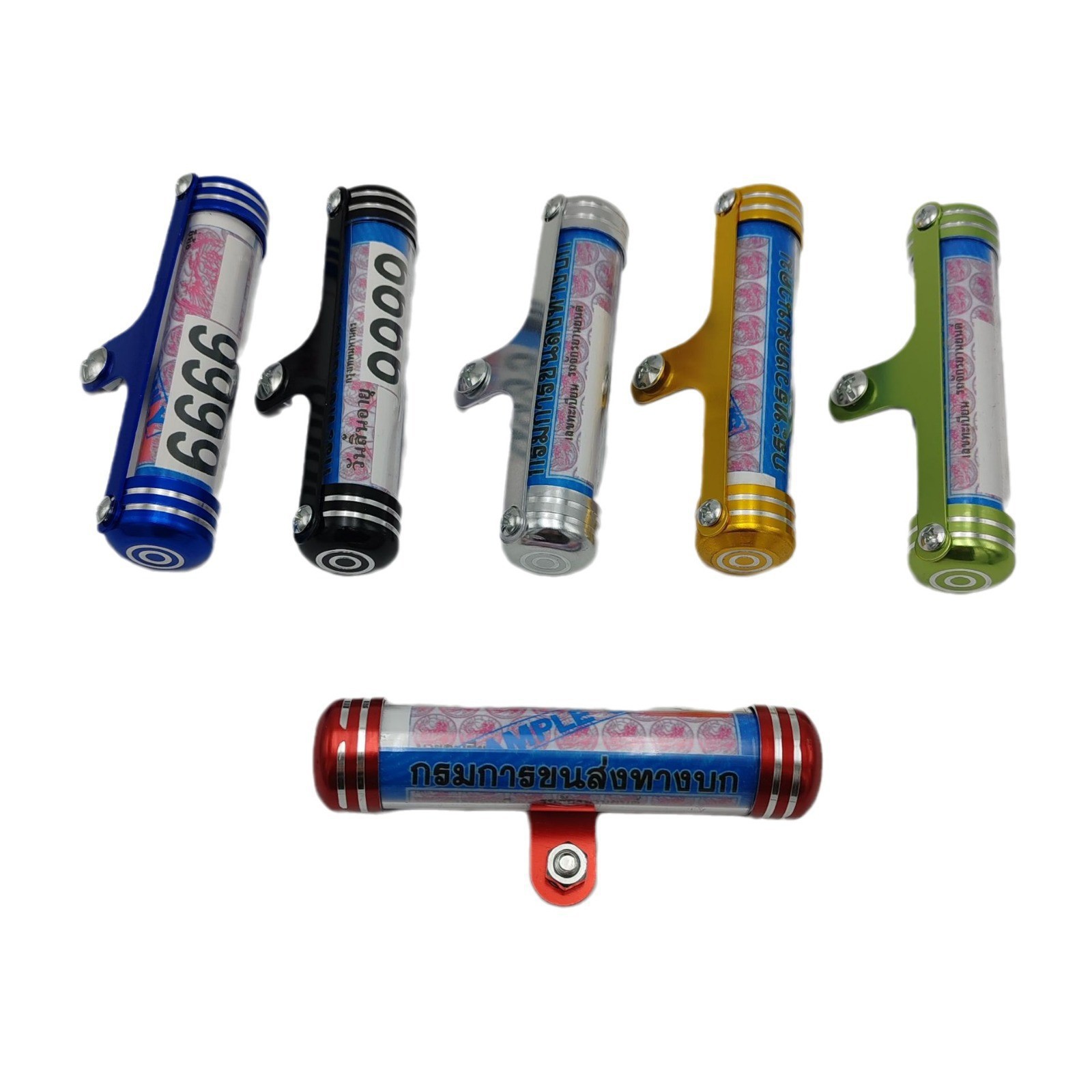 Thai Motorcycle Paper License Plate Holder Motorcycle Tax Bill Holder Label Annual Ticket Safety Tube