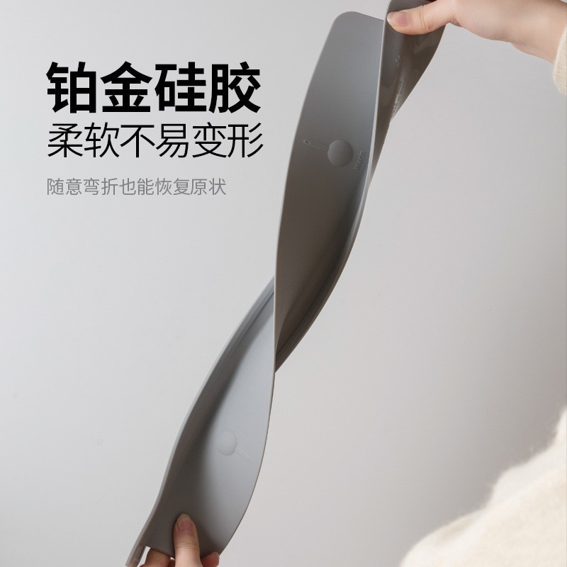 Household Kitchen Sink Water Barrier Silicone Water Retaining Strip Kitchen Sink Splash Guard Washbasin Waterproof Barrier Strip