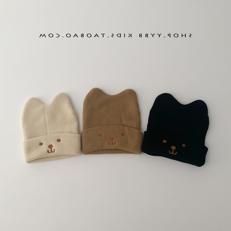 ins South Korea baby hat autumn and winter cute rabbit knitted wool hat infant versatile warm pullover hat