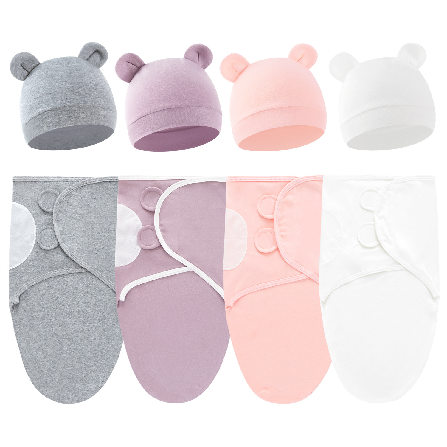 Foreign trade newborn baby wrap pure cotton spring and autumn baby supplies delivery room package newborn baby hold quilt swaddling towel