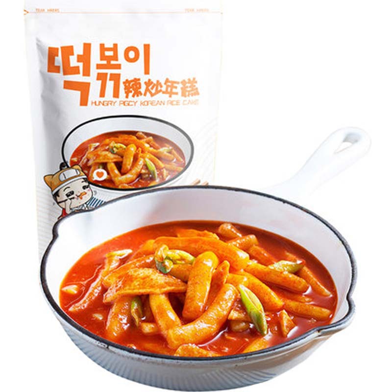 Korean-style Hungry Piggy Spicy Fried Rice Cake Troops Hot Pot Rice Cake Sauce Fast Rice Cake Sauce Instant Sweet Spicy Sauce Fried Rice Cake