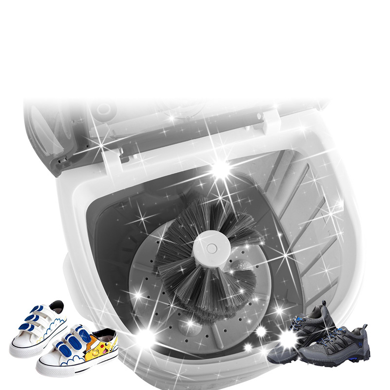 New Model 110V Shoe Washing Machine, Small Single-Tub Washing Machine for Infants and Children, Semi-Automatic Mini Washing Machine for Home Use, Portable Mini Washing Machine