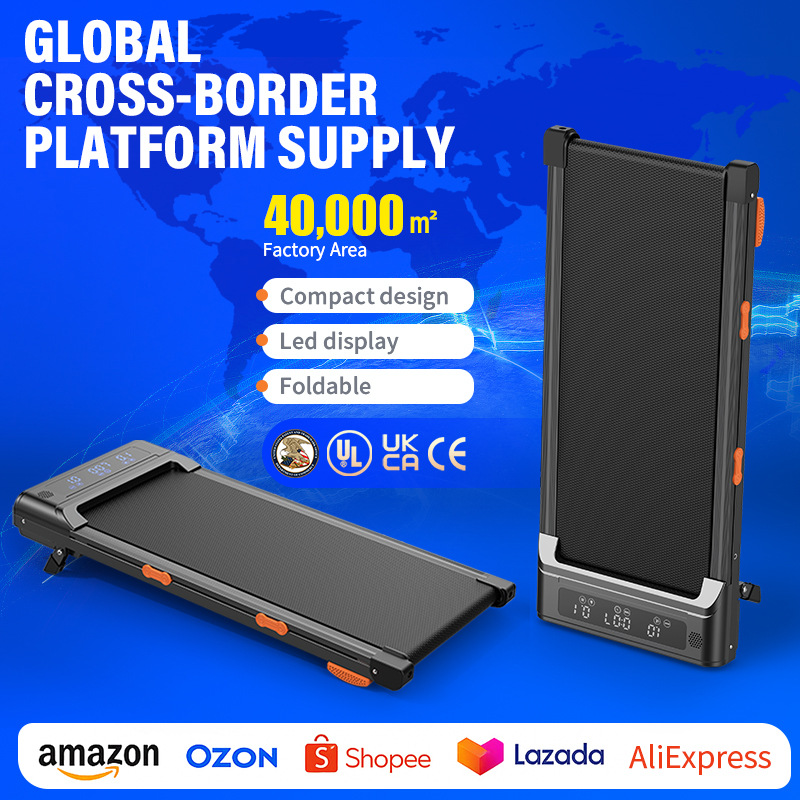 Умная беговая дорожка для дома, черная, с подлокотниками, для сжигания жира, с Bluetooth, складная, с планшетом