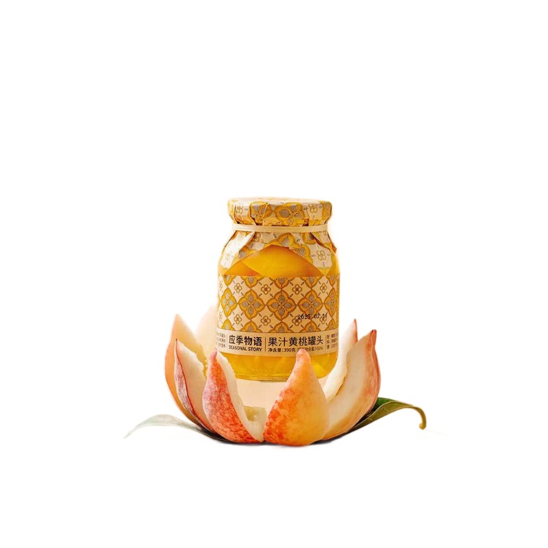 Seasonal Juice Yellow Peach Li Yang Mei Blue Strawberry Mulberry Red Wine Pear Loquat Orange Hawthorn Fruit Canned 390g