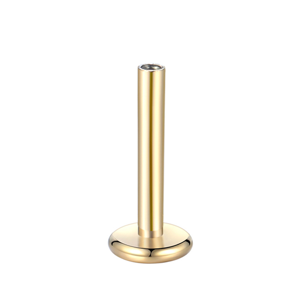 Lip Stud Threaded Rod 1.0/1.2 Thread Diameter M0.9 Flat Bottom Rod G23 Titanium Alloy Body Piercing Ear Stud Jewelry