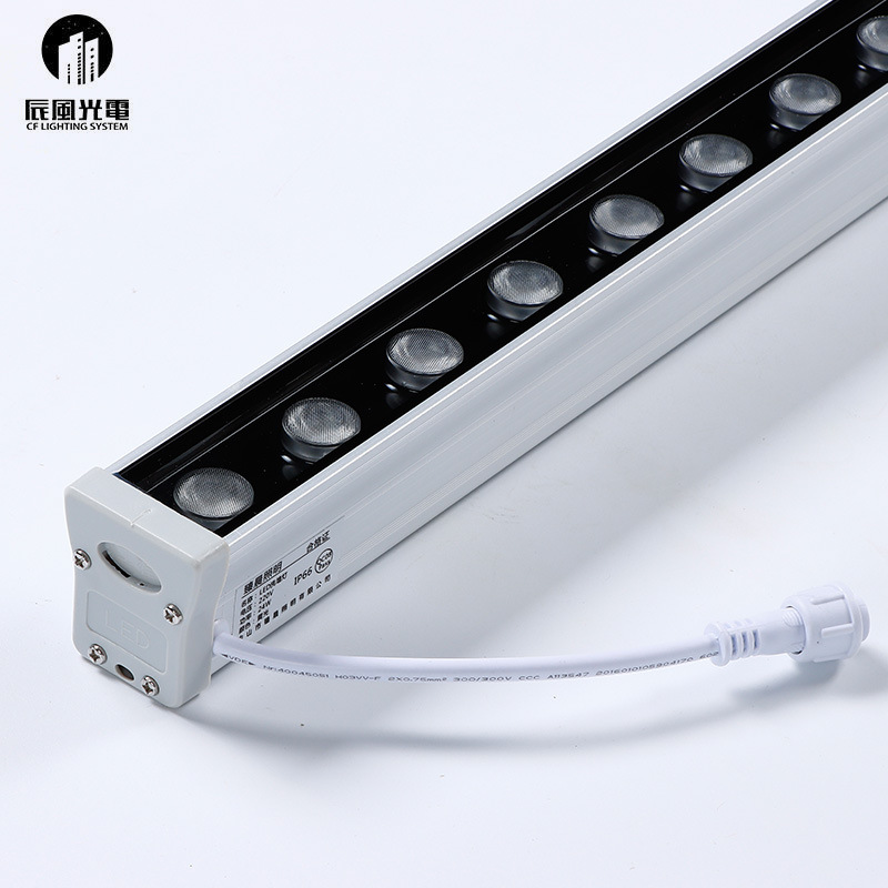 Led Wall Washer 220V High Voltage Hotel Courtyard Colorful Outline Landscape Lighting Outdoor Waterproof Engineering Line Light
