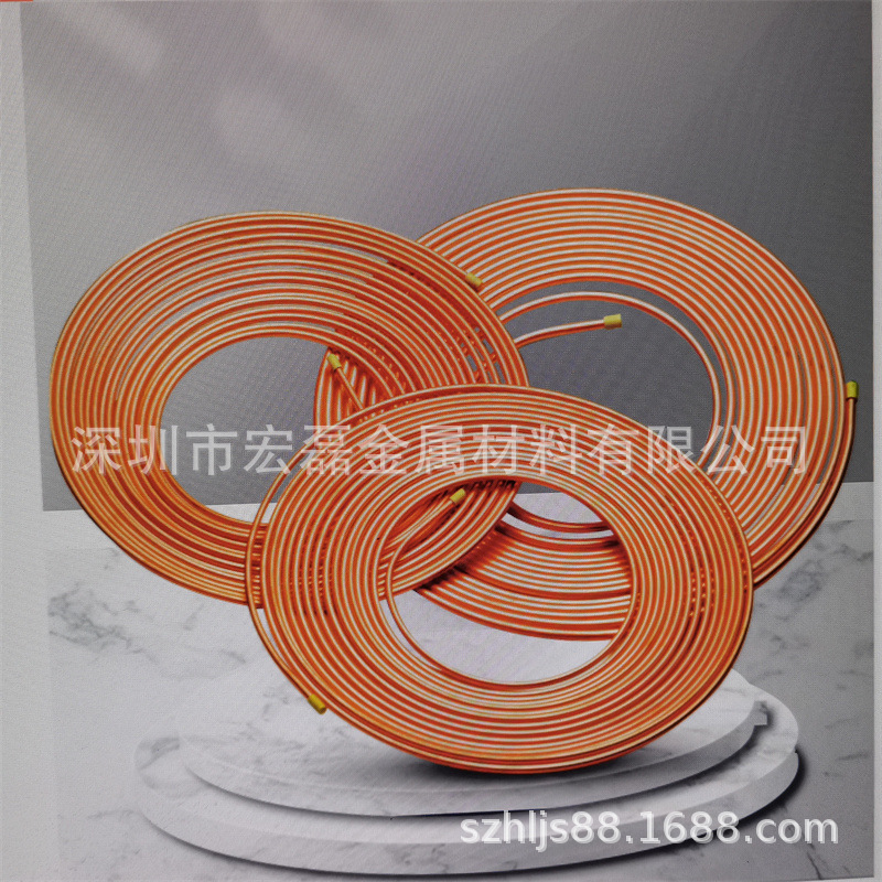 T2 copper tube straight tube hollow tube TP2 air conditioning copper coil tube copper capillary tube mosquito coil