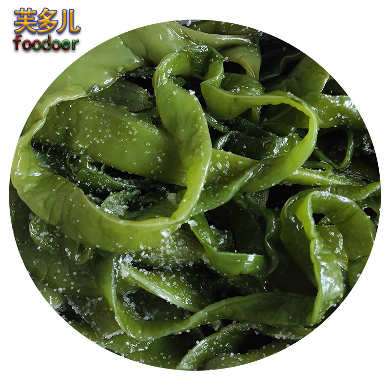Fodor 2.5kg Packs of Salted Wakame Stems, Sea Cabbage, Fresh Whole Box of Sea Celery, Non-Dry Goods, Cold Seaweed