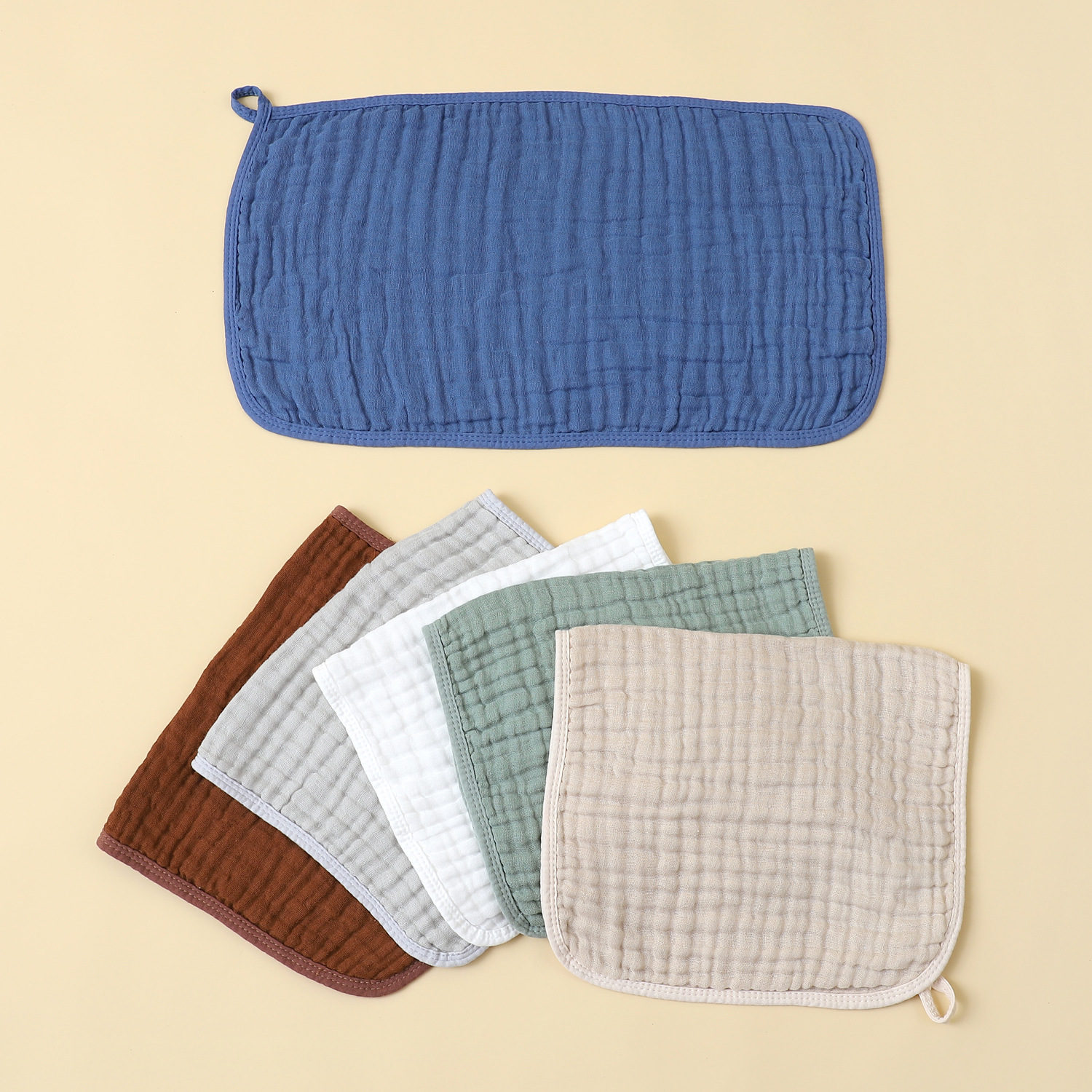 Шестислойное полотенце для отрыжки из хлопкового батиста для новорожденных