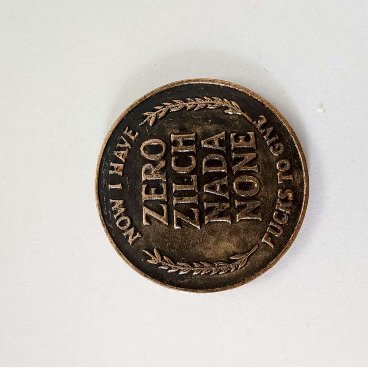 Cross-Border Popular Metal Commemorative Coin No-Bark-All Bite Dog Head Silver Coin Skull Letter Commemorative Medal