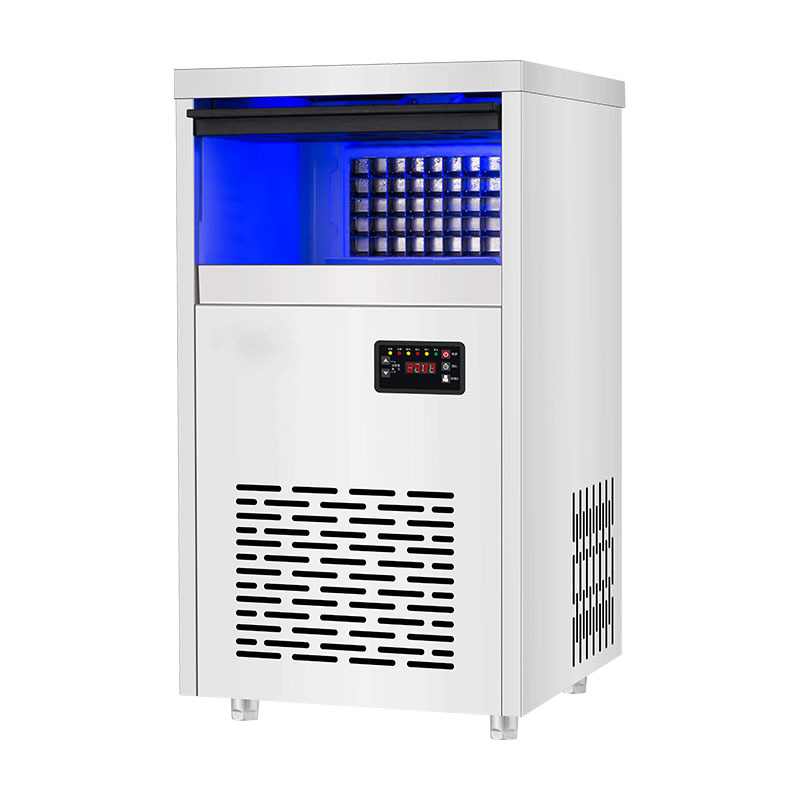 Cross-border supplier ice maker milk tea shop small automatic household square large ice cube machine large capacity