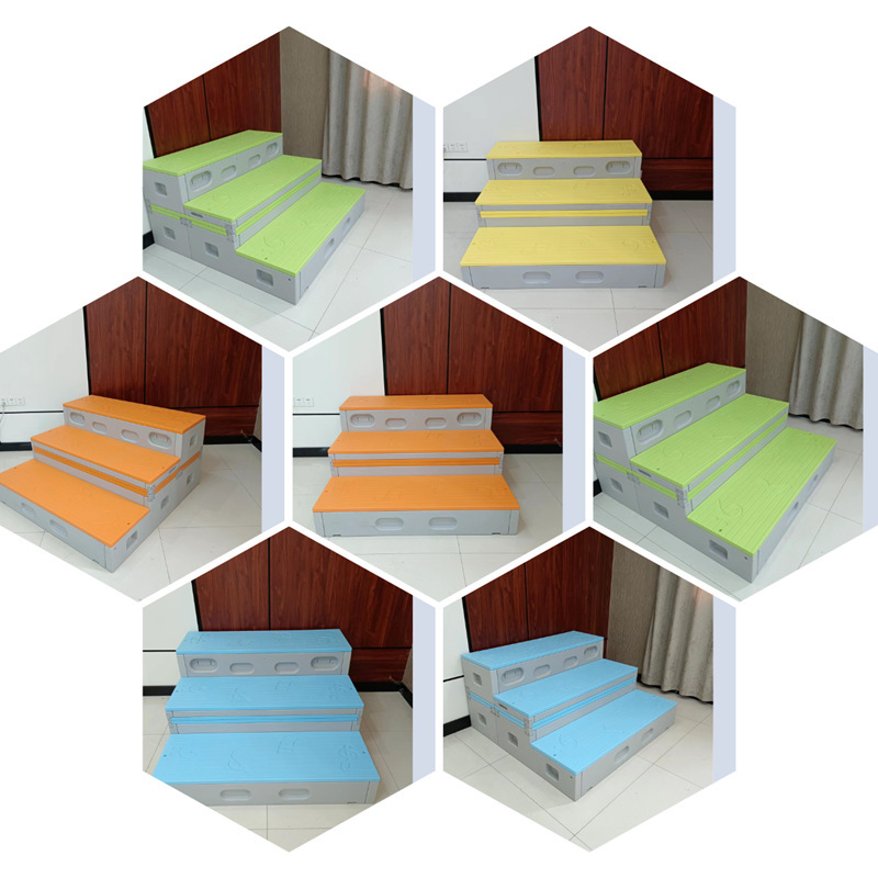 Customized Foldable Chorus Platform Multi-functional Storage Three-layer Injection Molding Command Platform Movable Award-winning Speech Platform