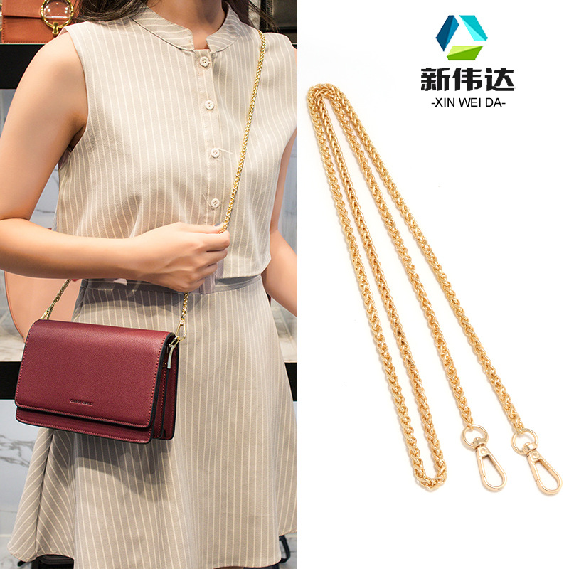 High-end flat bag chain metal bag belt lantern chain shoulder slung replacement bag shoulder belt NK bag chain accessories