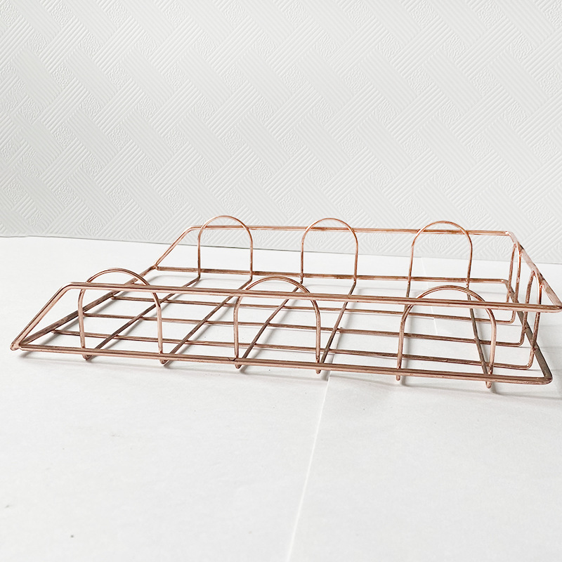 Nordic Iron Metal A4 File Basket Magazine Finishing Rack Stackable File Finishing Basket Nordic Simple Style