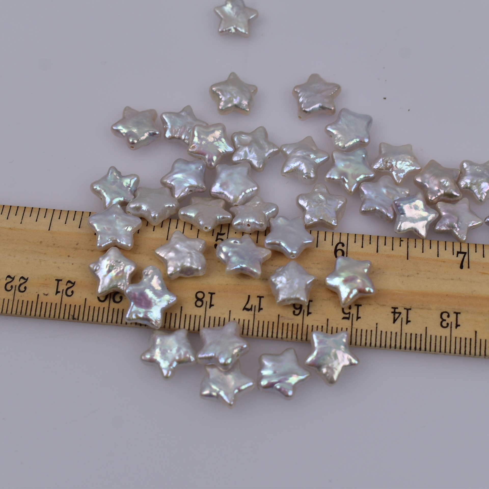 Natural Freshwater Pearl Particle Beads Baroque Shaped Five-pointed Star Naked Beads Through Hole Handmade DIY Jewelry Accessories