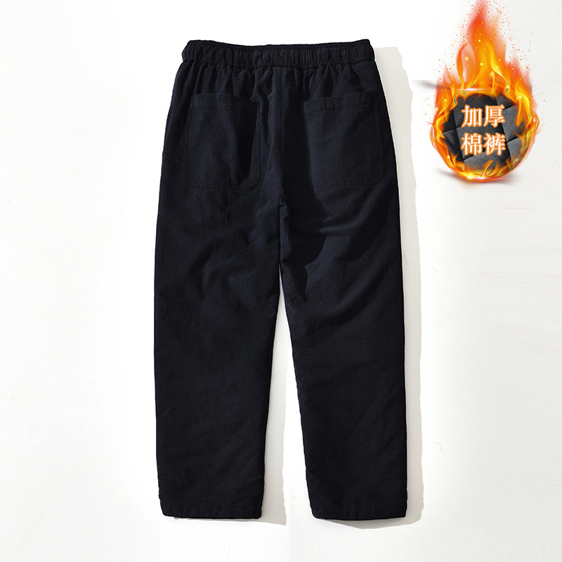 L8247 thickened cotton pants clip cotton casual pants loose cotton straight warm cold long pants a generation of hair