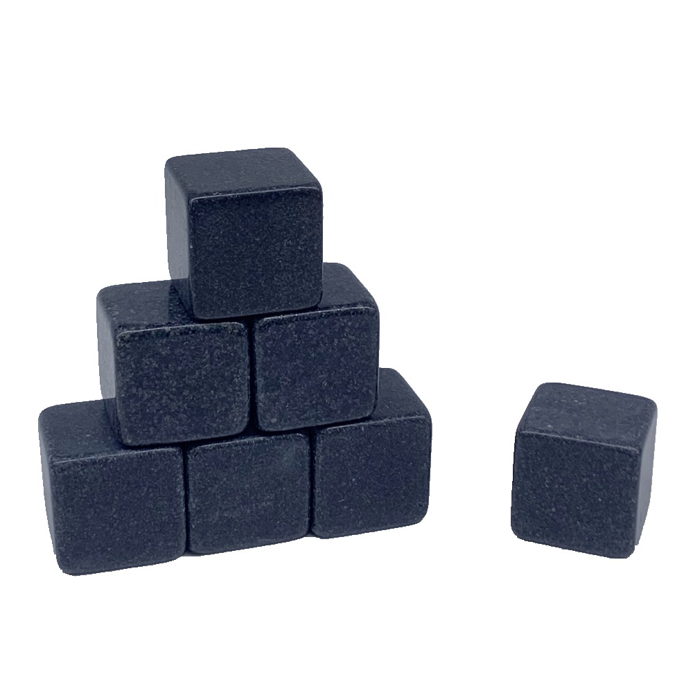 Factory Direct Sales Natural Granite Ice Tartar Quick-Frozen Stone Whiskystones Ice Cube Whiskey Stone Factory