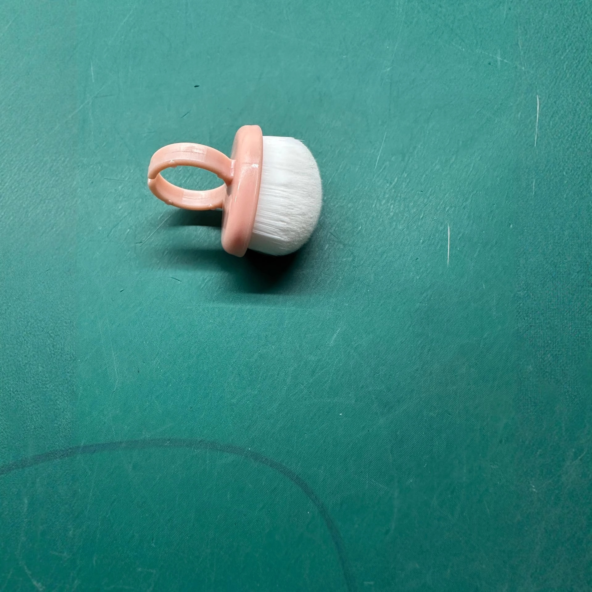 New Nail Art Ring Brush Soft Hair Ring Brush Short Handle Soft Dust Sweeping Cleaning Polishing Nail Dust Brush Tool