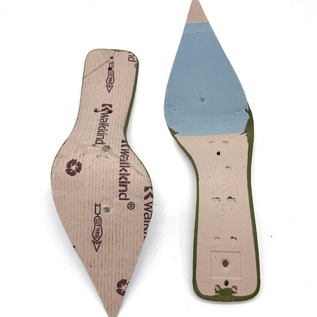 In-Stock High Heels with Pvc Outsole and Pp Midsole, Matching Heel Half-Finished Products Wholesale Women's Sandals with Pointed Toe Outsole