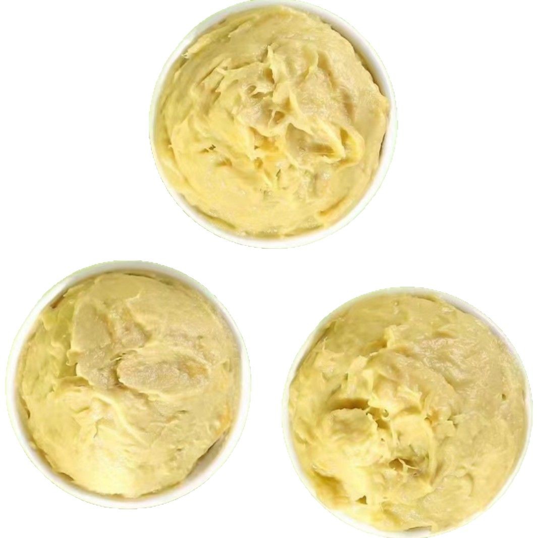 Durian Snowskin Mooncake Special Seedless Kampung Durian Pulp Raw Material Fruit Puree Filling Imported from Malaysia Frozen Wholesale