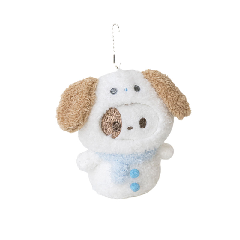 RosyPosy Soft Plush Snowman Doll Pain Bag Hanging Decoration Valentine's Day Gift Bag Mini Doll Pendant
