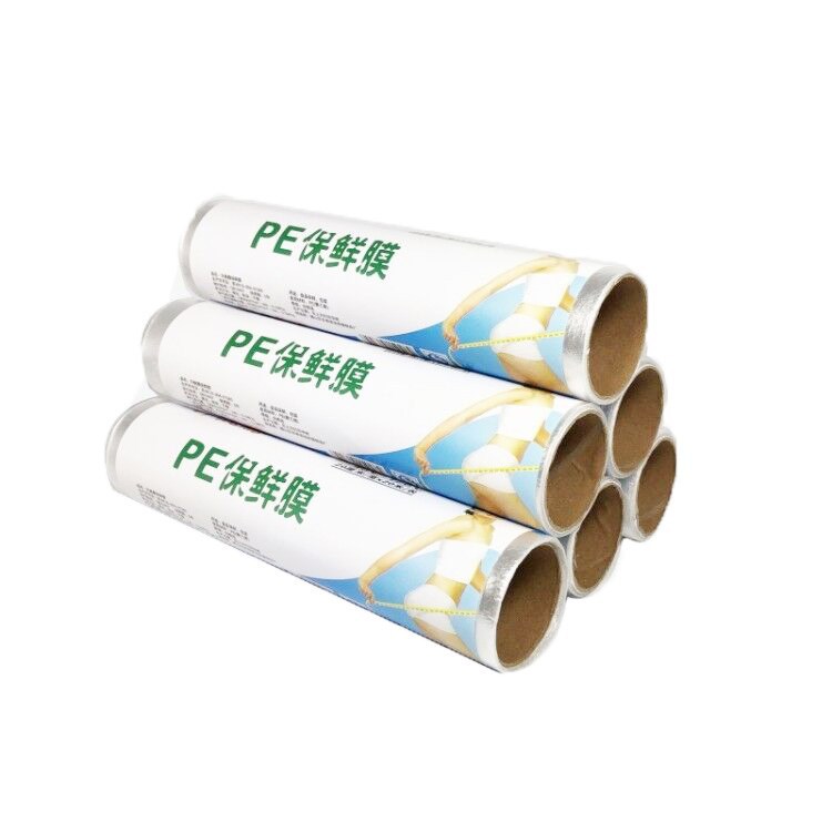 Disposable plastic wrap small roll plastic wrap 15cm * 20mPE transparent film sticky toughness whole Box 100 roll