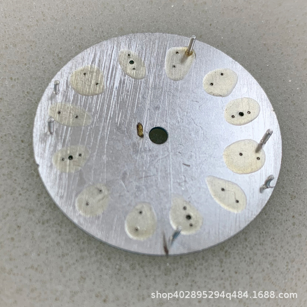 Watch Dial, Sun Pattern Dial, Green Luminous Lettering, Suitable for Nh35 8215 2836 Movement