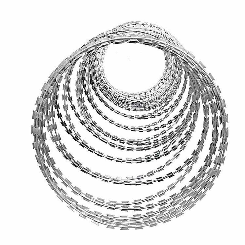 Prison Wall anti-theft barbed wire rolling cage airport protection anti-climbing barbed wire barbed rope fence blade barbed rope