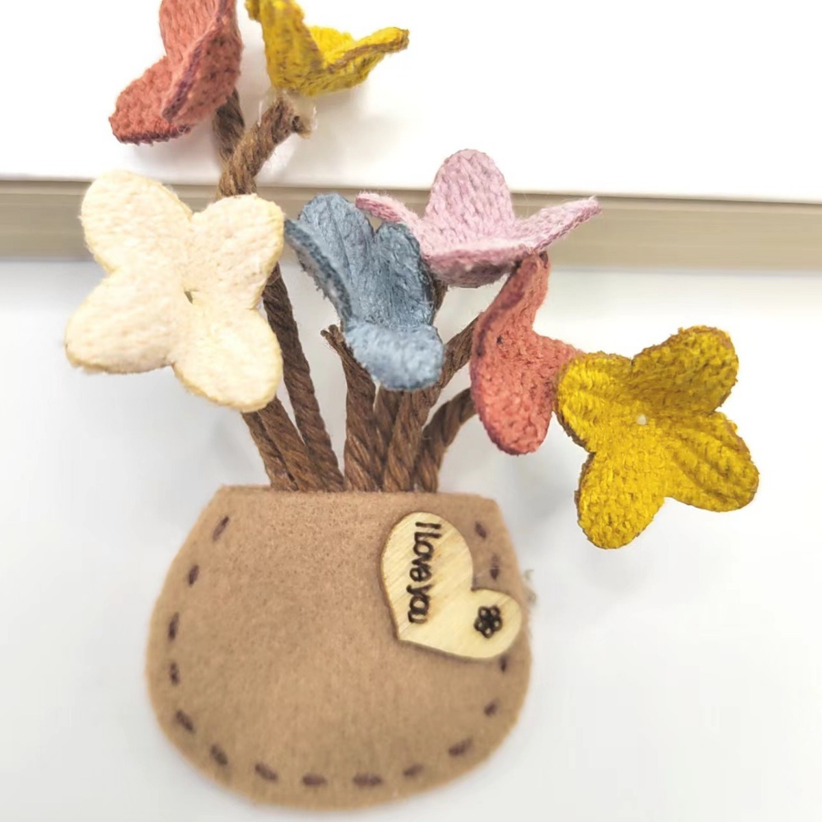 Original Copyright Pastoral DIY Flower Pot Fabric Flower Pot DIY Handmade Personality Creative Jewelry Accessories Clothes Bag