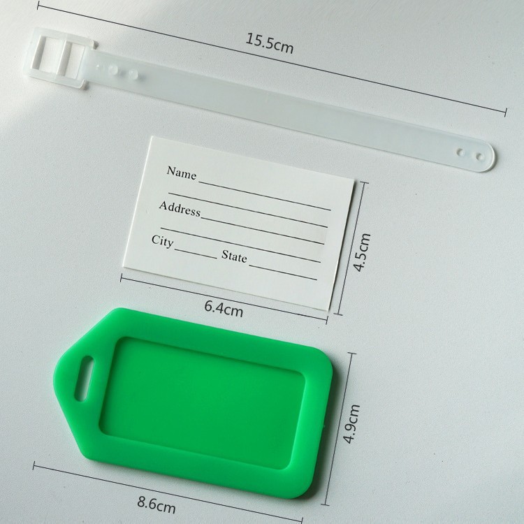 Cross-border PP luggage tag logo boarding name carry-on tag checked luggage information tag multi-function luggage tag