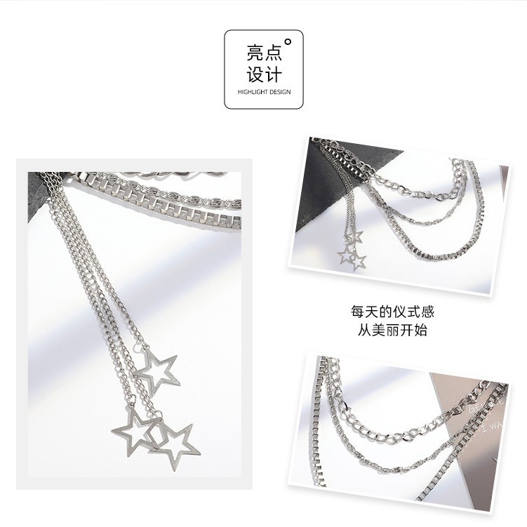 Waist Chain for Women Cool Ins Chain Star Decoration Punk Waist Chain Pants Chain Accessories Jk Skirt Hip-Hop Jewelry Trouser Chain
